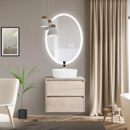 Зеркало Belbagno SPC-VST-600-800-LED-BTN Led подсветка вкл/выкл 600x30x800