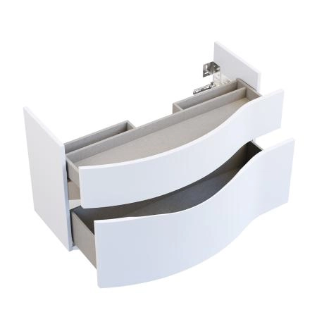 Тумба Kerama Marazzi RIVA РИВА RV.100Lh\WHT.M 100 см левая, белая матовая