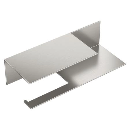 Держатель для туалетной бумаги Boheme c полкой Qubic Nickel Brush 10721-2-NB