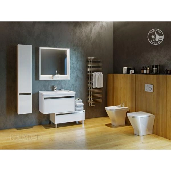 Комод Aquaton Капри 1A231103KP010 80 с ящиком,белый глянец