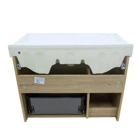 Тумба с раковиной Comforty Тромсе-80 дуб сонома