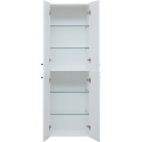 Пенал Dreja 50 см, 4 дверки, белый глянец