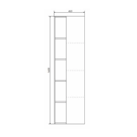 Шкаф-колонна Comforty Турин-45 дуб бежевый