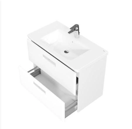 Тумба с раковиной Roca Gap 80 ZRU9302732 белая матовая