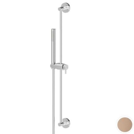 Newform Shower set Душевой гарнитур: штанга, ручной душ из латуни, шланг 150 см, цвет: copper satin