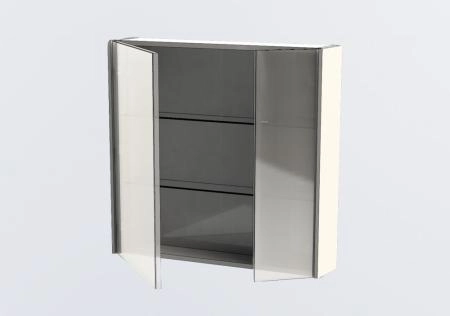 Зеркало шкаф Aquanet Латина 80 цвет белый