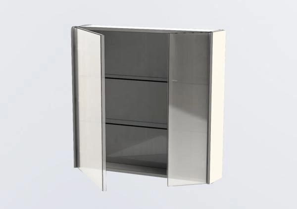 Зеркало шкаф Aquanet Латина 80 цвет белый