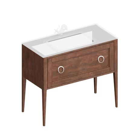 Тумба Kerama Marazzi PLAZA CLASSIC ПЛАЗА КЛАССИК PL.CN.100.1\NUT.M напольная 1 ящик 100, орех матовый