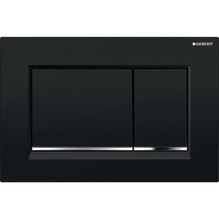 Кнопка смыва Geberit Sigma 30 115.883.KM.1 черная, хром
