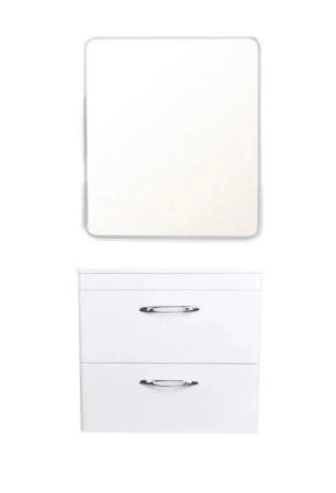 Тумба подвесная Style Line Каре 70 (2 ящ.) Люкс белая, PLUS