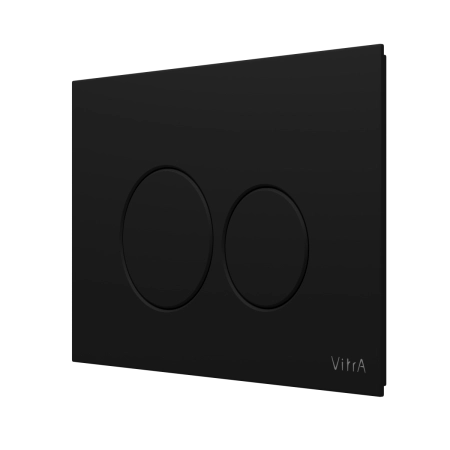 Кнопка смыва для инсталляции VitrA Origin  740-2411 матовая черная двойный смыв