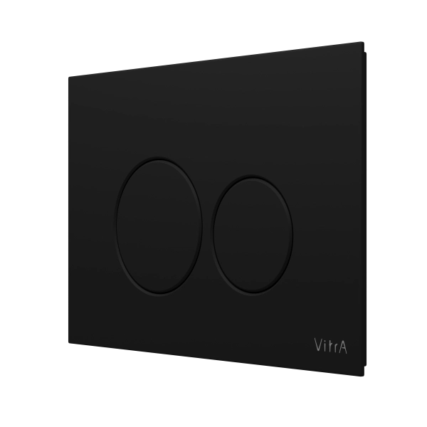 Кнопка смыва для инсталляции VitrA Origin  740-2411 матовая черная двойный смыв