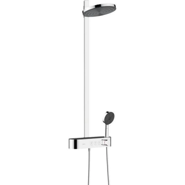 Душевая система Hansgrohe 24240000 Pulsify S для душа, термостат D260/105 мм, 2/3 режима хром