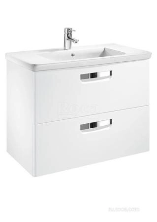 Тумба с раковиной Roca Gap 80 ZRU9302732 белая матовая