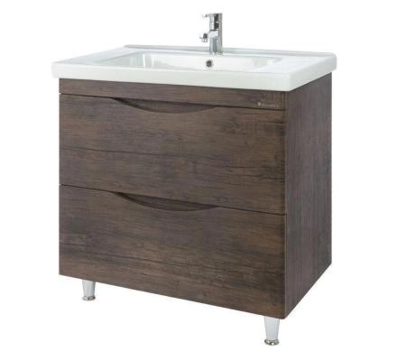 Тумба под раковину Bellezza Санриса 100 напольная с 2 ящ. орех