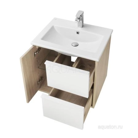 Тумба под раковину AQUATON Бостон 60 дуб эврика 1A252501BN010