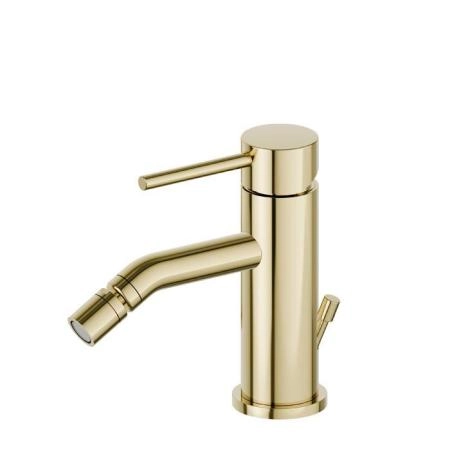 Newform XT Смеситель для биде, 1 отв., с донным клапаном, цвет: PVD glossy gold