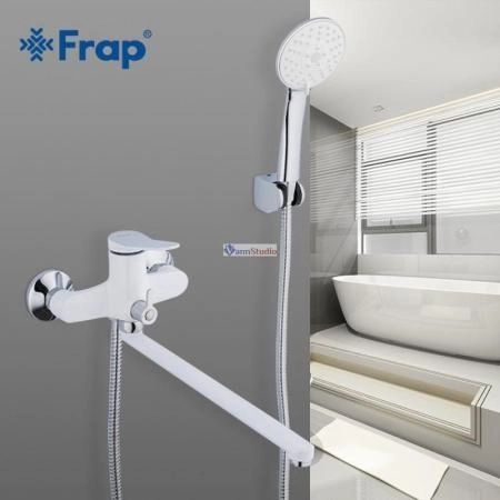 Смеситель для ванны Frap F2245 белый хром
