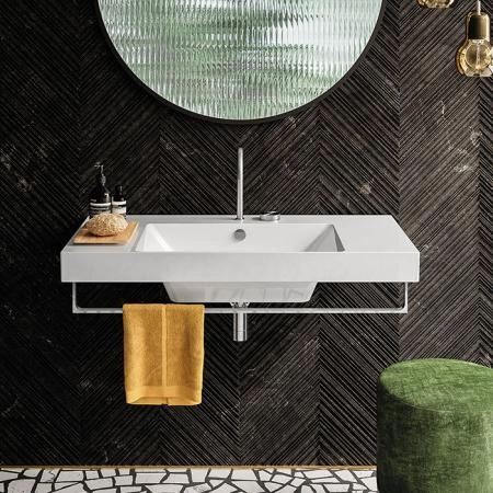 Catalano Zero Раковина 100x50см чаша в центре, с 1 отв., цвет: белый глянцевый