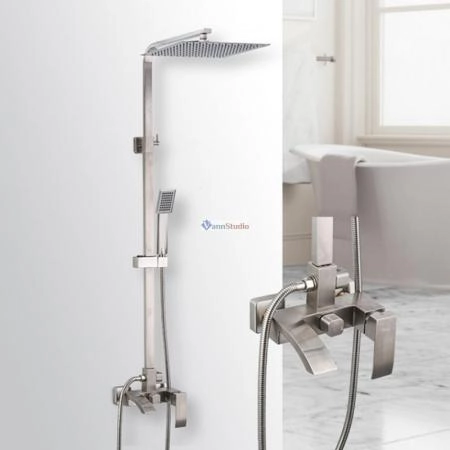 Душевая система Frap F24803 сатин для ванны