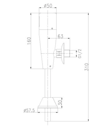 Смывное устройство Lemark Project LM4654C для писсуара бесконтактное (сенсорное)