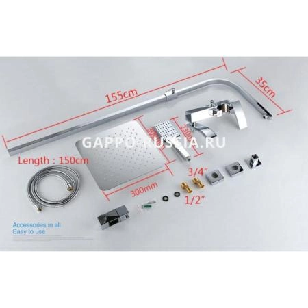 Душевая система Gappo G2407 хром