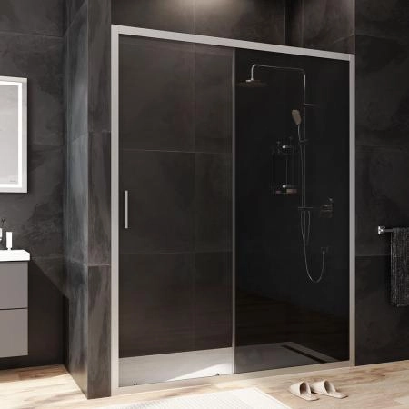 Дверь душевая в нишу AM.PM Gem W90G-150-1-195MG прозрачное, тонированное; профиль хром матовый