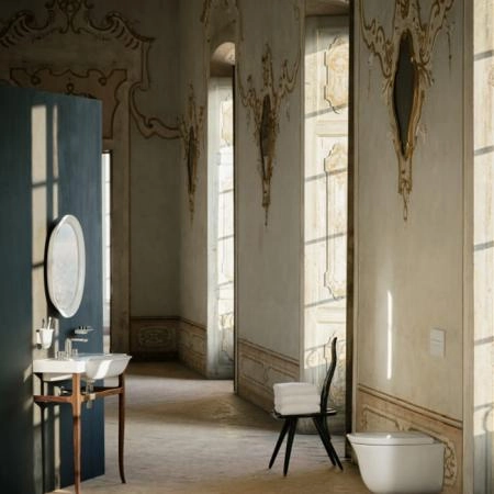 Laufen New Classic Раковина накладная 80х48х7.5см, с 3 отв., без перелива, цвет: белый