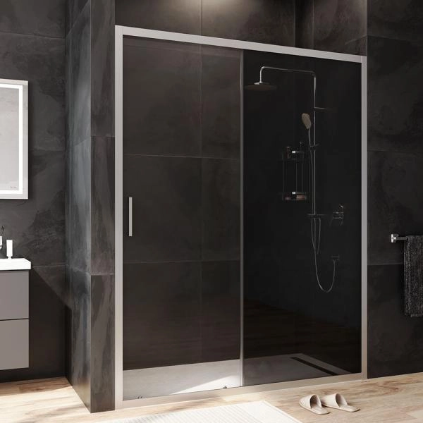 Дверь душевая в нишу AM.PM Gem W90G-150-1-195MG прозрачное, тонированное; профиль хром матовый