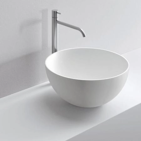 NOORTH milldue edition Раковина 40x14 см, без отв., накладная, цвет: белый