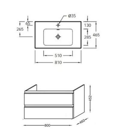 Тумба под раковину Jacob Delafon VOX EB2078-R1-E16 80 см цвет ореховое дерево