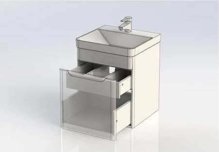 Тумба под раковину Aquanet София 50 белый