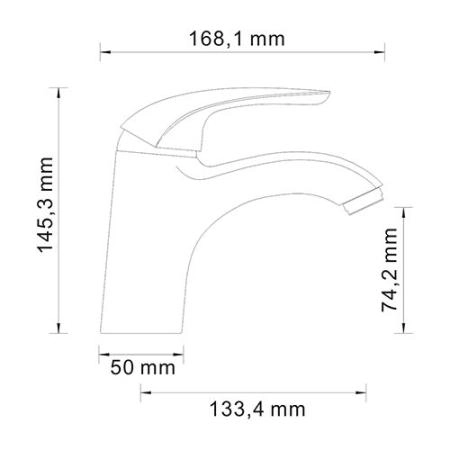 Смеситель для умывальника WasserKraft Rossel 2803 хром