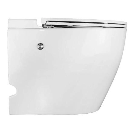 Унитаз импульсный Azario AZ-102 полукруглый 360х570х450 напольный, быстросъемное сиденье микролифт