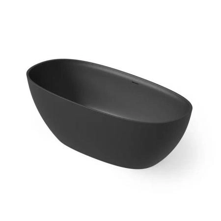 Dea Design Edge Ванна 130x70x56см., отдельностоящая, Solid Surface, цвет: Black №16