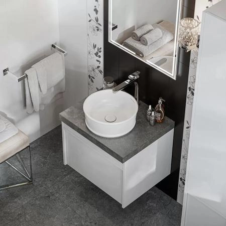 Раковина Kerama Marazzi CIRCO ЧИРКО CI.wb.36 накладная 36, белая глянцевая
