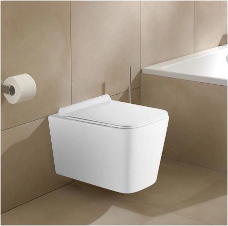 Унитаз подвесной Azario Mona 530x360x365 безободковый, сиденье микролифт (AZ-0057)