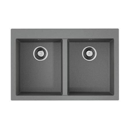 Кухонная мойка Omoikiri Bosen 80-2-GR Tetogranit/leningrad grey 4993569