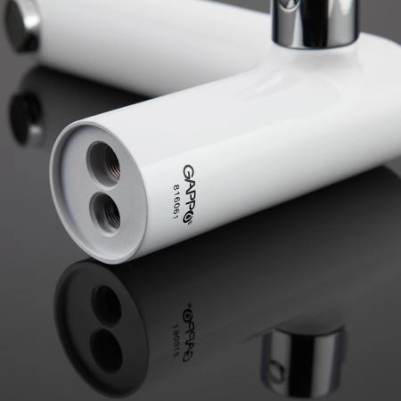 Смеситель GAPPO G1148 на борт ванны, белый