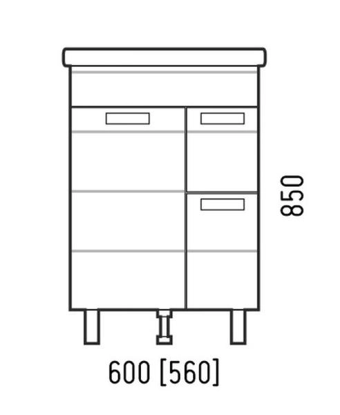 Тумба под раковину Денвер 60 Z2, Сомо 60