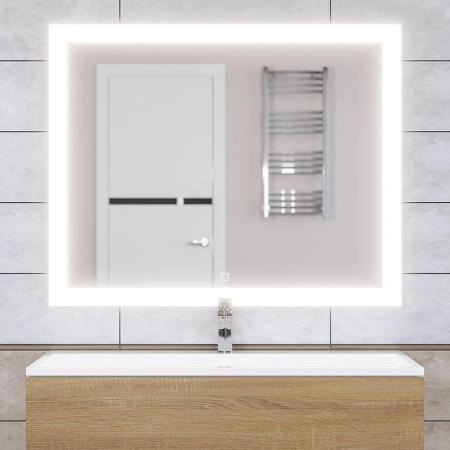 Зеркало для ванной с подсветкой Uperwood Barsa 100х80 см, сенсорный выключатель, антизапотевание