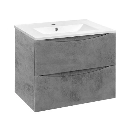 Тумба под раковину Vincea Mia 700 подвесная, 2 выкатных ящика soft close, Beton