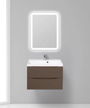 Тумба под раковину Belbagno MARINO Rovere Bianco подвесная 700x450x500 MARINO-700-2C-SO-WO-P