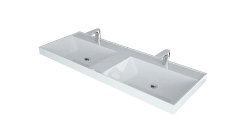 Раковина двойная Uperwood Classic 120 см, прямоугольная