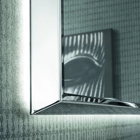 VITAGE milldue edition HILTON Комплект мебели с базой, раковиной DIAMOND, зеркалом DIAMOND, 162см, ручки хром, подвесной, Цвет: bianco-41, платина, сталь