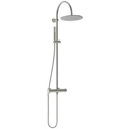 Ideal Standard La Dolce Vita Душевая система, с настенным смесителем для душа, верхний душ 30см., душевая лейка Stick, шланг Idealflex 175см., цвет: PVD Silver Storm (Серебряный Шторм)