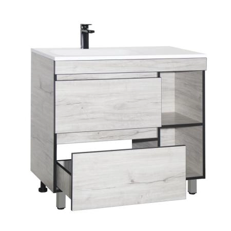 Тумба Style Line Elfante Берлин 90 под раковину Барселона, 2 ящ./ниши, PLUS, СОНАТА напольная