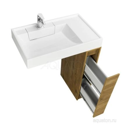 Тумба под раковину AQUATON Лондри 20 Дуб Рустикальный без фасада 1A267101LHDR0