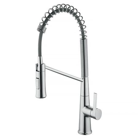 Смеситель для кухонной мойки Azario SPRING выдвижной излив, подключение к фильтру для воды, хром (AZ-VGT569183C)