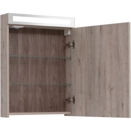 Шкаф-зеркало Dreja MAX 60 с LED-освещением, дуб кантри